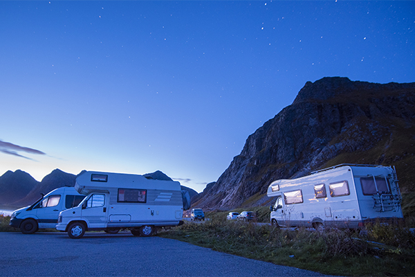 Search for sites for overnight parkup